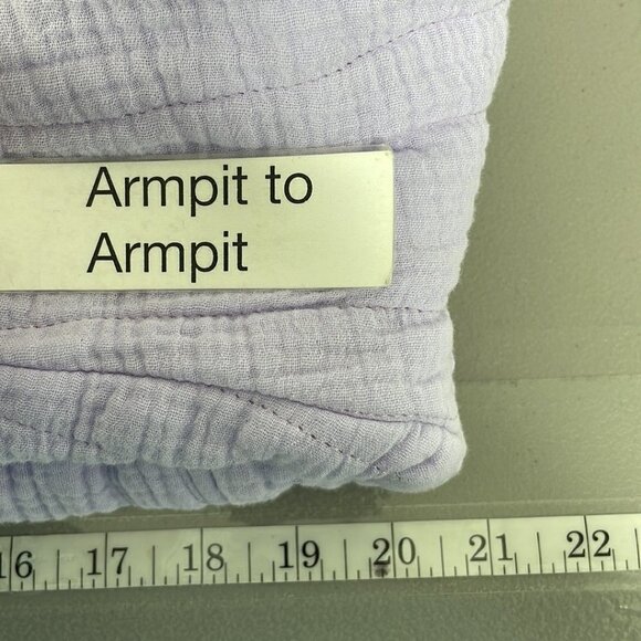 Avec Les Filles Purple Button Up Pockets Size Small S - Picture 15 of 15